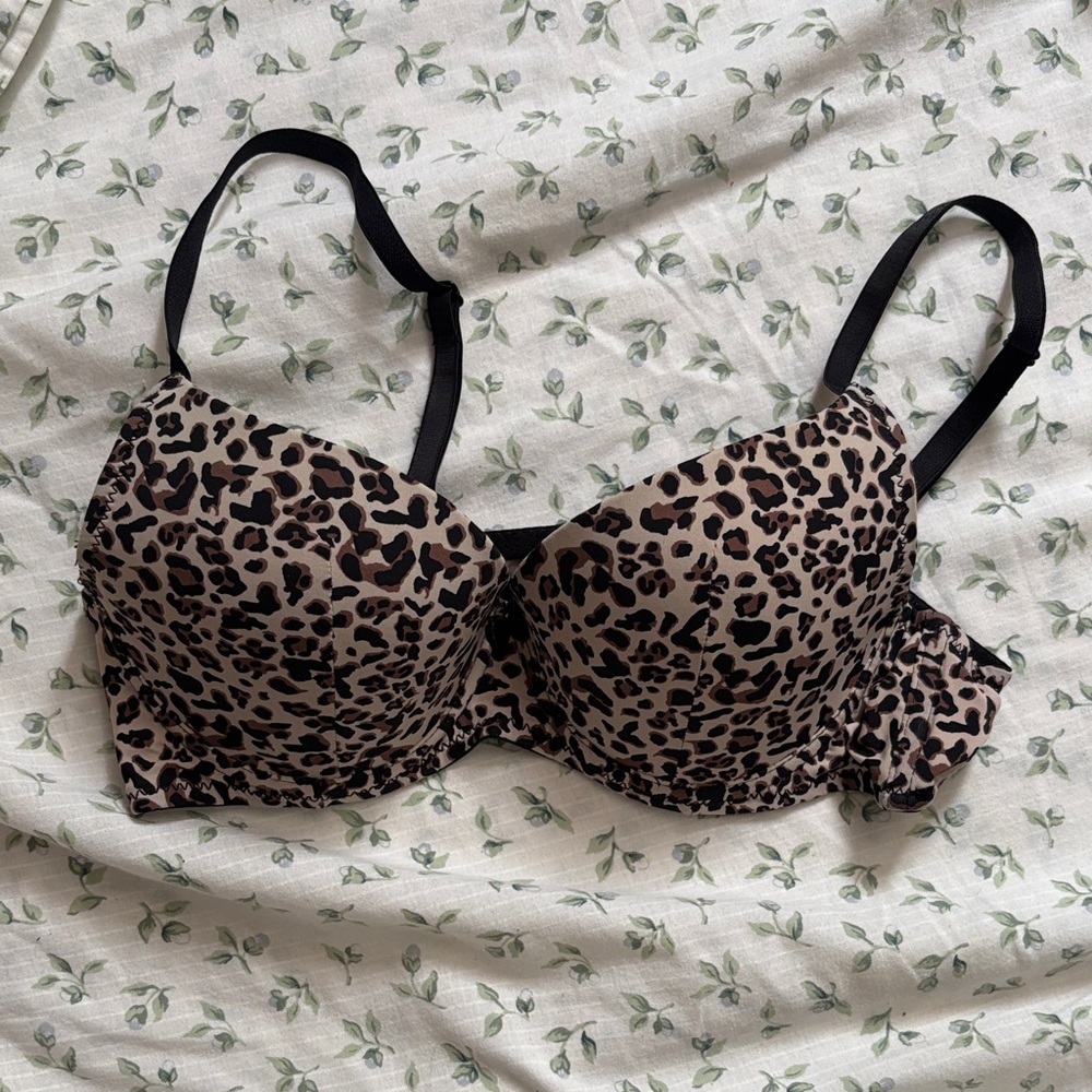 Leopard Print Women's Bra